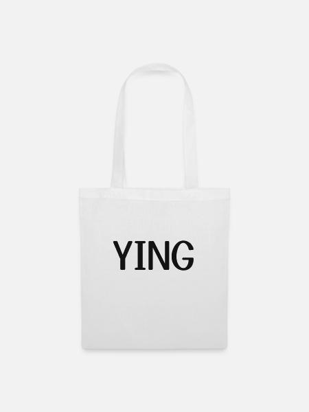 Ying und Yang - Stoffbeutel - Weiß