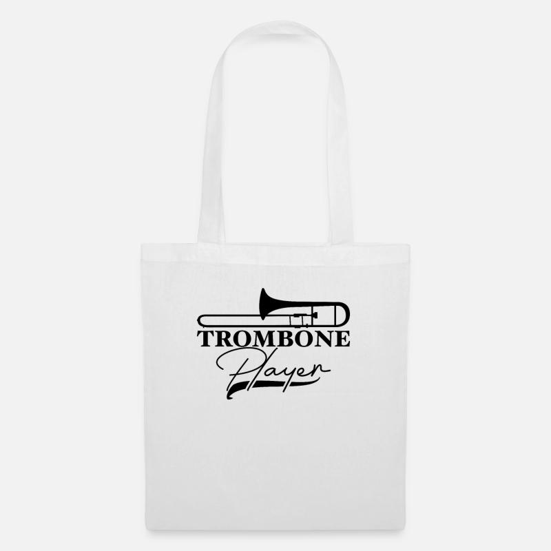Trombone - Sac en tissu - blanc