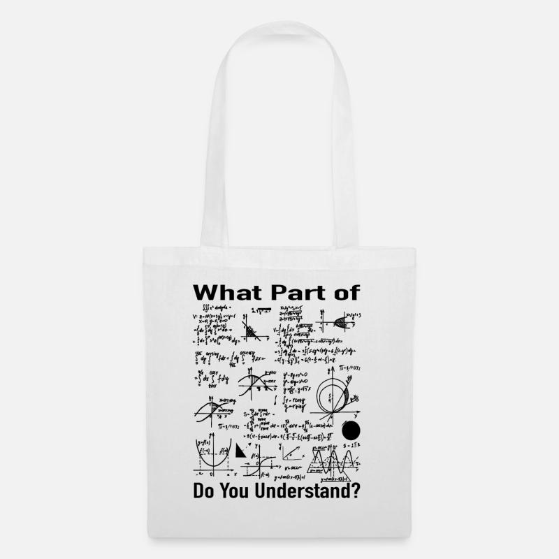 Mathematik Lehrer Geschenk - Mathe Formeln - Stoffbeutel - Weiß