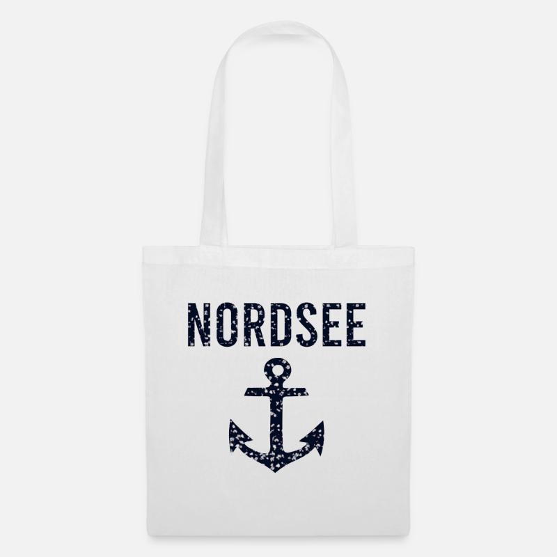 Nordsee - Stoffbeutel - Weiß