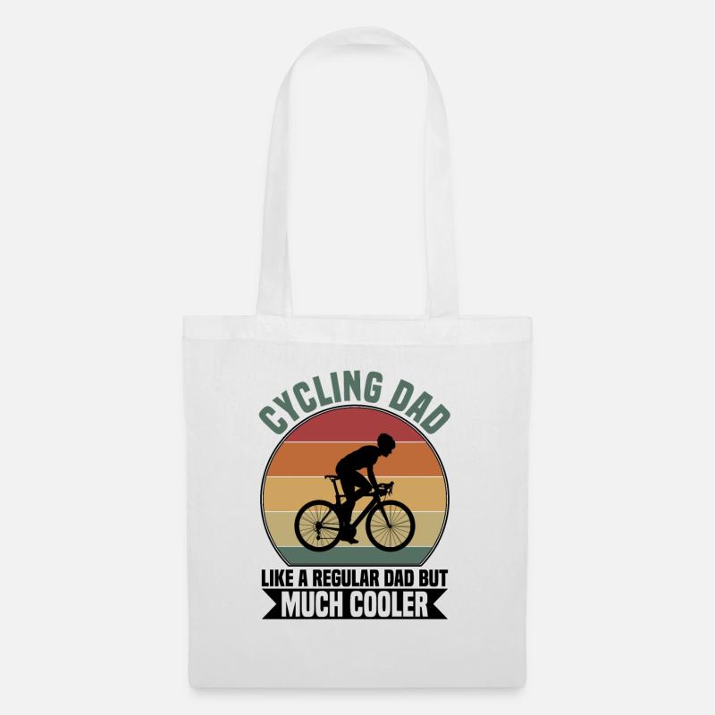 Cycling dad - Stoffbeutel - Weiß