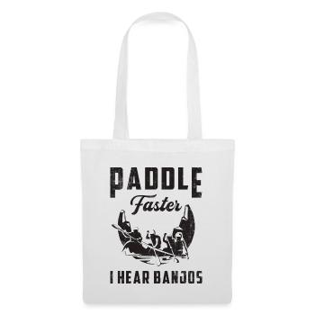 Canoë bateau bateau bateau cadeau de canoë-kayak - Sac en tissu - blanc - Devant