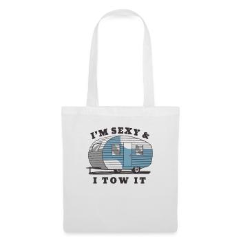 I'm Sexy And I Tow It / Funny RV Camper Quote - Tote Bag - white - Front