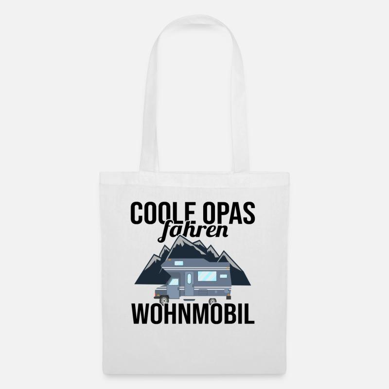Camping Wohnmobil Camper Geschenk - Stoffbeutel - Weiß