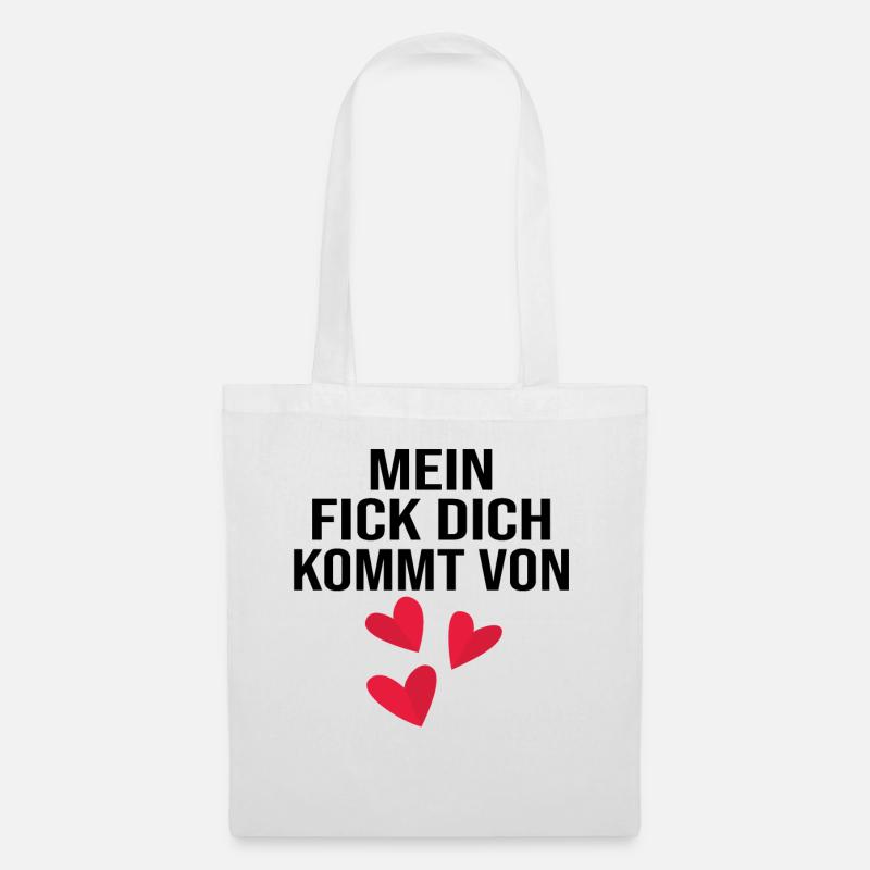 Lustige Sprüche Beleidigungen Sarkasmus - Stoffbeutel - Weiß