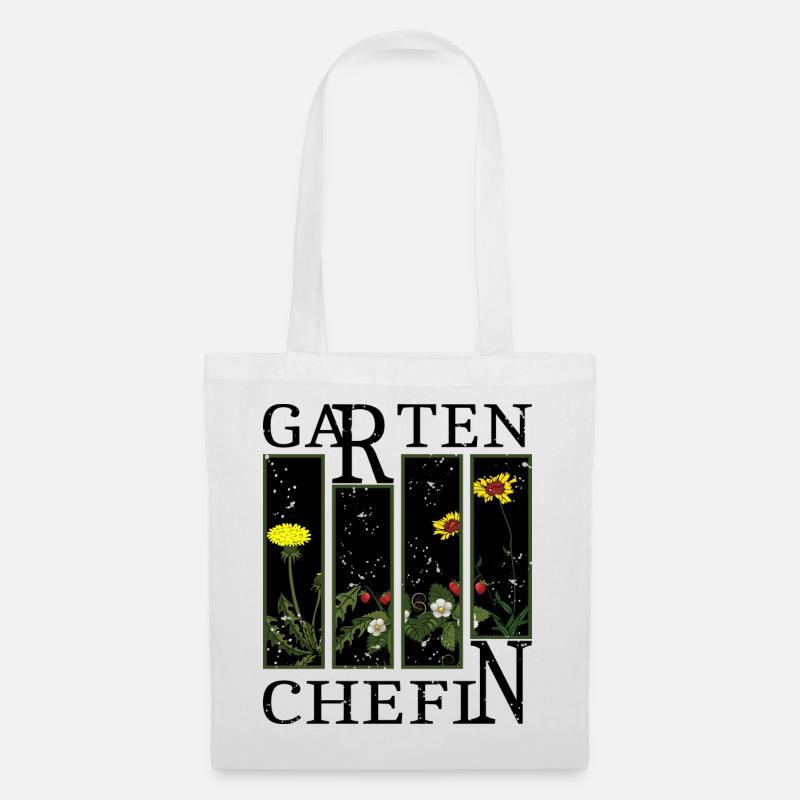 Garten Chefin - Stoffbeutel - Weiß