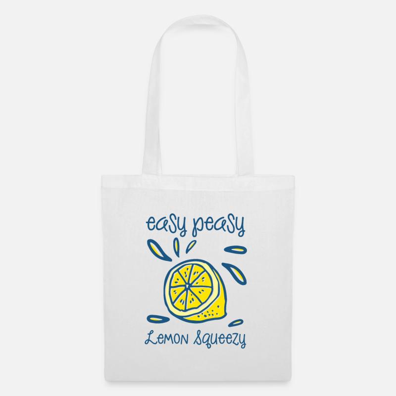 Easy Peasy Lemon Squeezy - Stoffbeutel - Weiß
