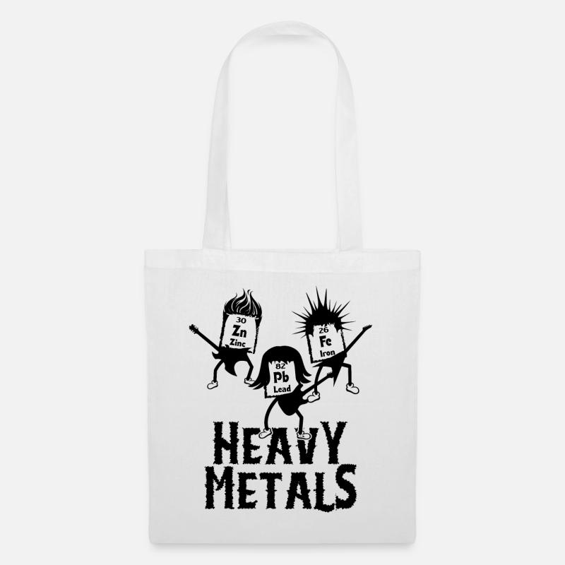 Heavy Metals Chemie Lehrer Studenten Geschenkidee - Stoffbeutel - Weiß