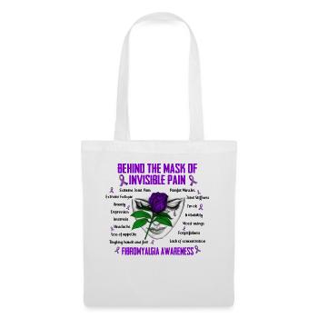 Behind The Mask Of Invisible Pain Fibromyalgia - Tote Bag - white - Front