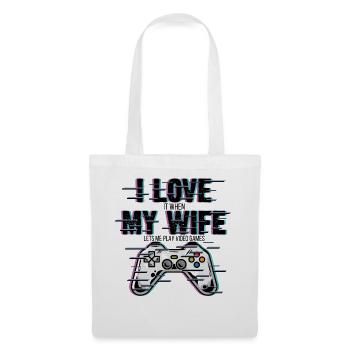 Gamer Husband - Stoffbeutel - Weiß - Vorne