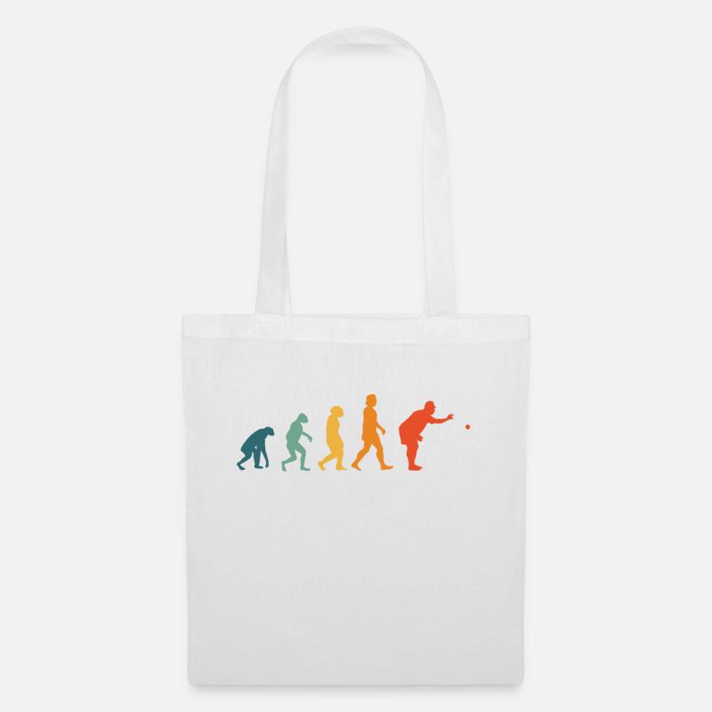 Boccia Evolution Retro Boule Petanque - Tote Bag - white