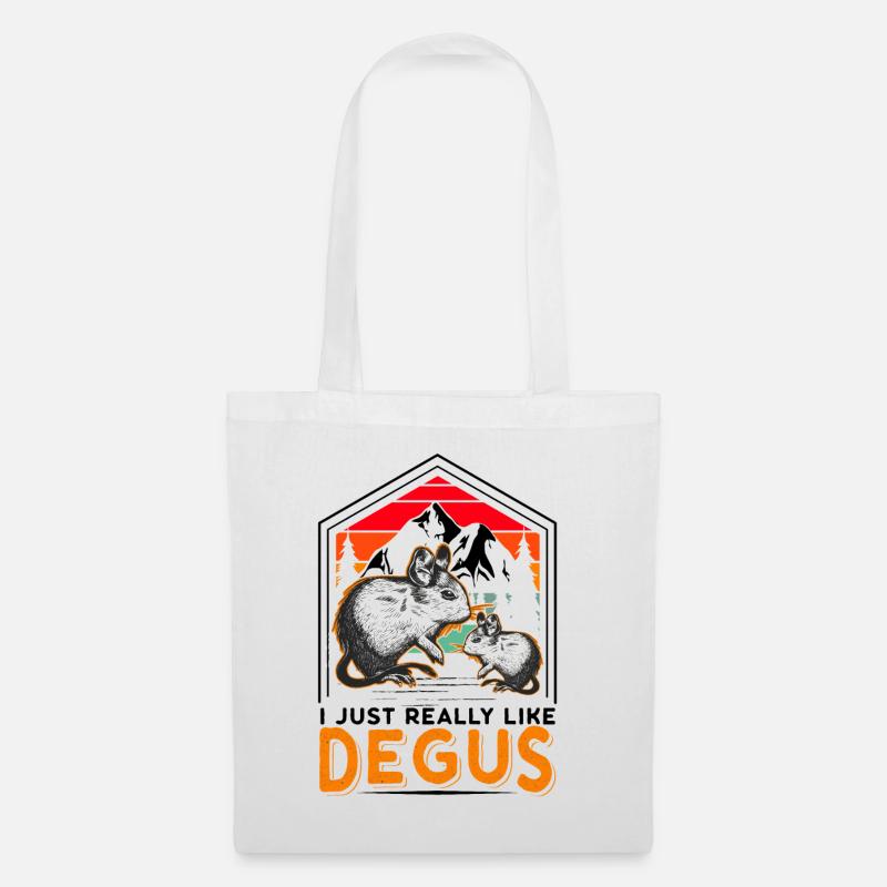 I just really like Degus Degu Geschenk - Stoffbeutel - Weiß