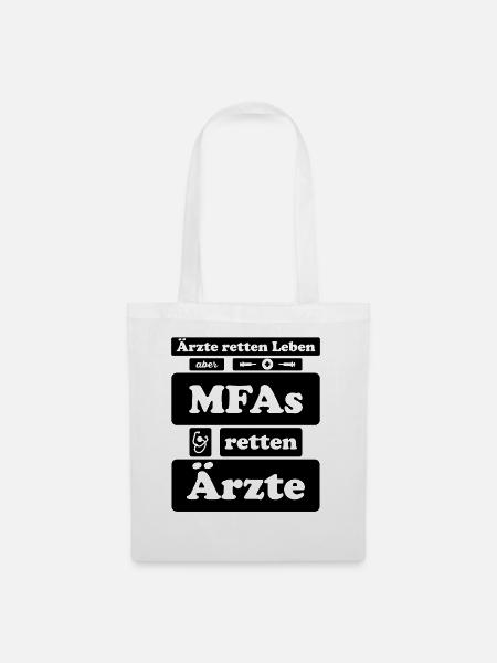 Medizinische Fachangestellte Krankenschwester MFA - Stoffbeutel - Weiß