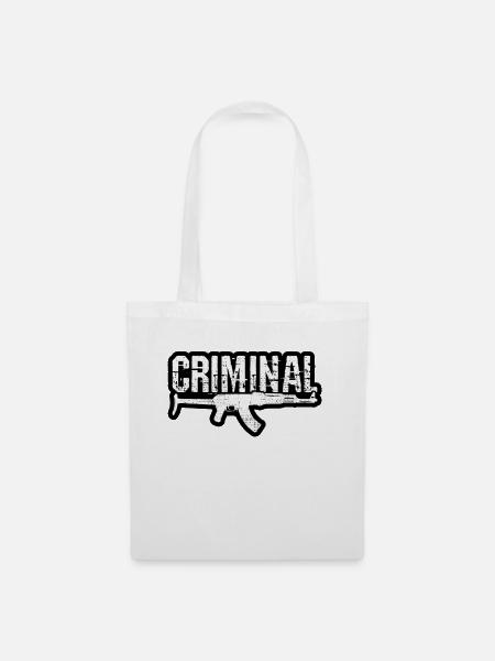 Criminal - Stoffbeutel - Weiß