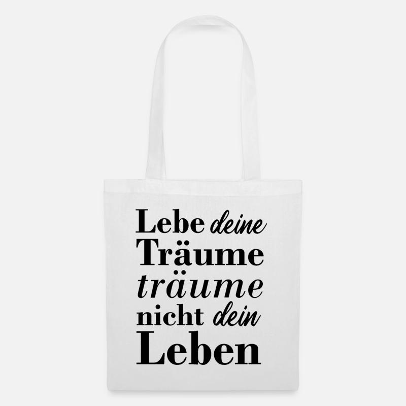 Motivation Schöner Spruch Geschenk Geburtstag - Stoffbeutel - Weiß