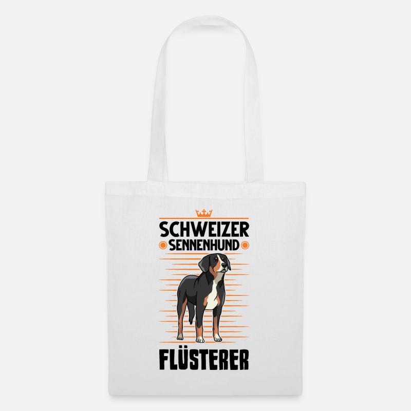 Schweizer Sennenhund Flüsterer - Stoffbeutel - Weiß