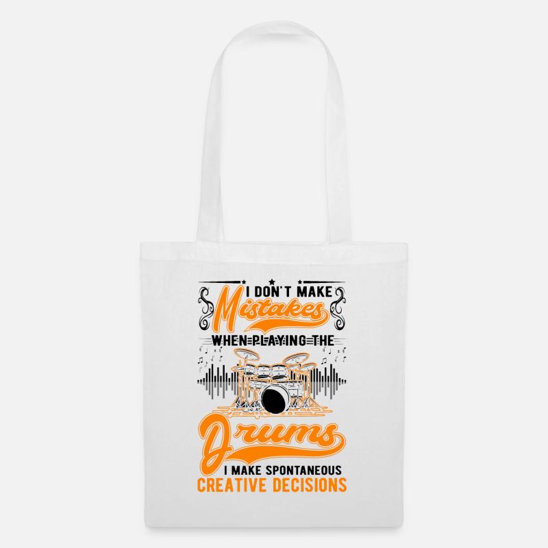 Drums Creative Decisions Drummer Drummer - Tote Bag - white