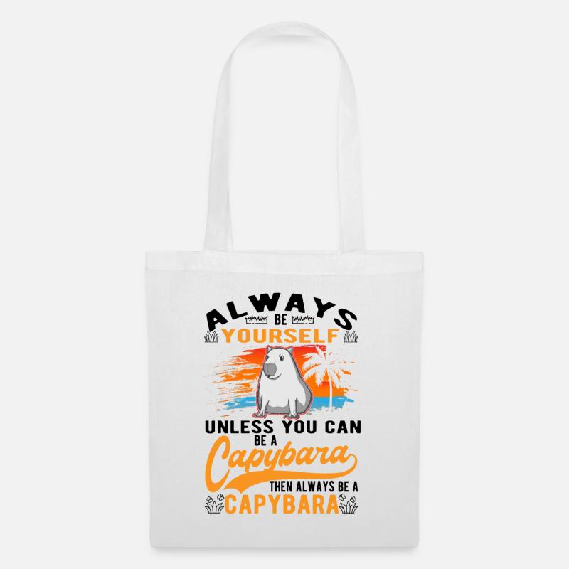 Capybara Wasserschwein Capibara - Sac en tissu - blanc