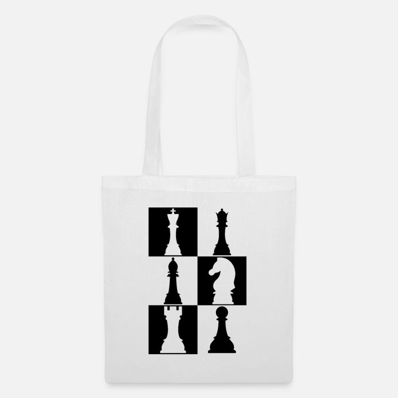 Chess Chess Player Chess Pieces Chess Board - Tote Bag - white
