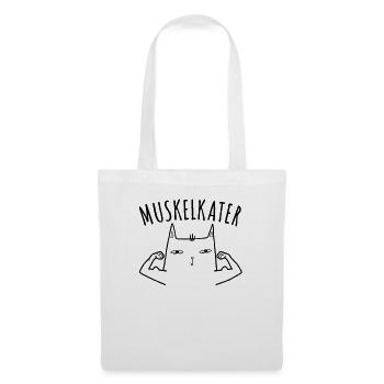 Fitness Fitnesstrainer Bodybuilder Muskelkater Gym - Stoffbeutel - Weiß - Vorne