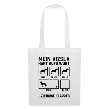 Magyar Vizsla Hundetricks Ungarischer Vorstehhund - Stoffbeutel - Weiß - Vorne