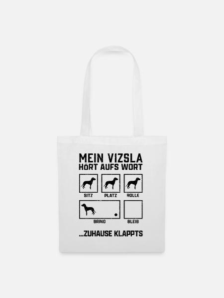 Magyar Vizsla Hundetricks Ungarischer Vorstehhund - Stoffbeutel - Weiß