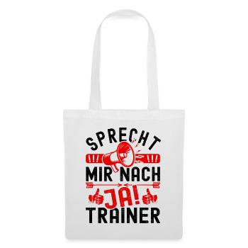 Fußballtrainer Fußball Trainer Volleyball Football - Stoffbeutel - Weiß - Vorne