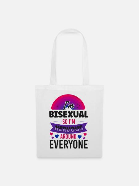 Bisexual Bi Pride Flag I'M - Stoffbeutel - Weiß