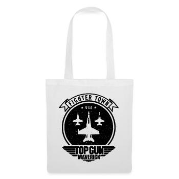 Top Gun Maverick Fighter Town Jet Logo - Tote Bag - white - Front