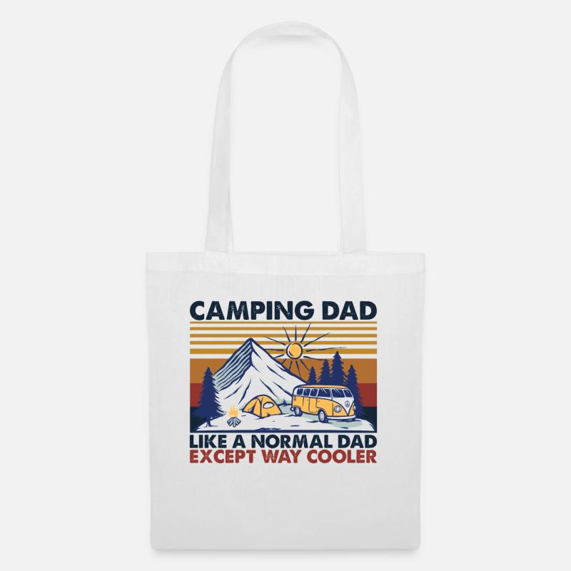 Camping Dad Like A Normal Dad Except Way Cooler - Stoffbeutel - Weiß