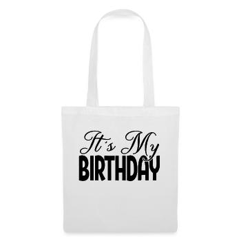 C’est mon anniversaire Cool Birthday Party Gift & Outfit - Sac en tissu - blanc - Devant