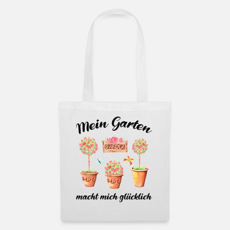 Garten Spruch Gärtner Hobbygärtner Geschenkidee - Stoffbeutel - Weiß