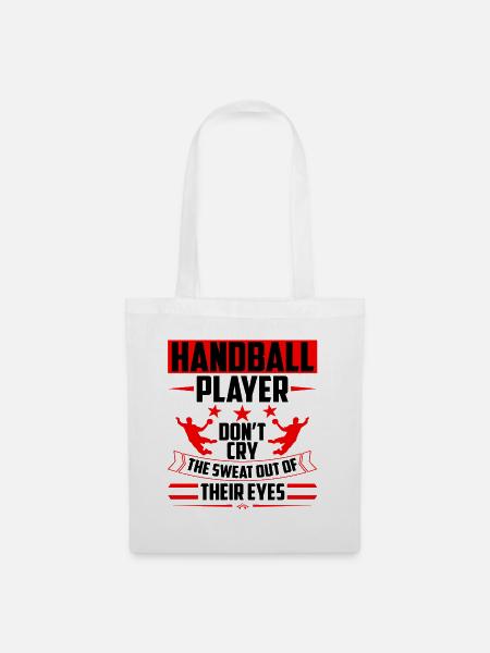 Handballspieler Sportspiel Handball - Stoffbeutel - Weiß