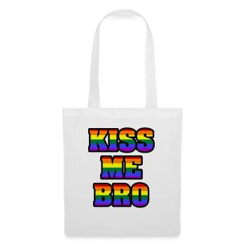 Kiss Me Bro Gay Pride - Tote Bag - white - Front