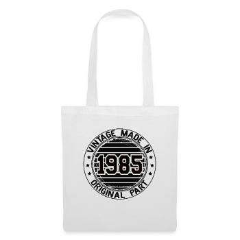 Vintage Made In 1985 Pièce originale Anniversaire 1985 - Sac en tissu - blanc - Devant
