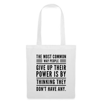 La façon la plus courante d’inspiration et de motivation - Sac en tissu - blanc - Devant