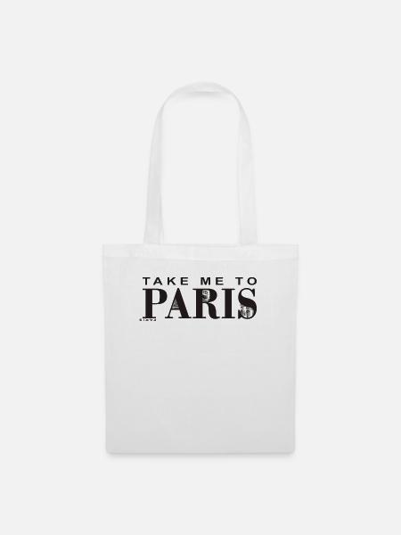 Paris - Stoffbeutel - Weiß