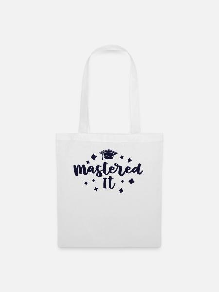 Mastered It Masters Abschlussfeier - Stoffbeutel - Weiß