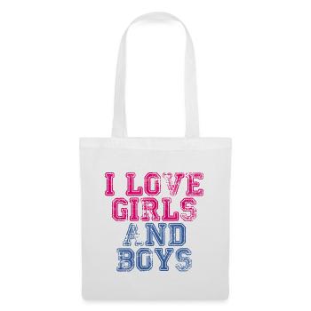 I Love Girls And Boys - Stoffbeutel - Weiß - Vorne