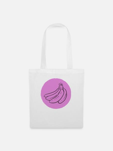 Banane - Stoffbeutel - Weiß