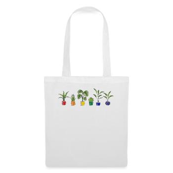 LGBTQ Plant Rainbow - Tote Bag - white - Front