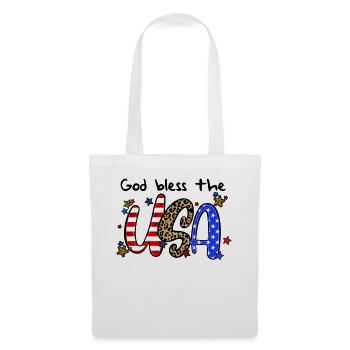 God Bless The USA 4th of July - Tote Bag - white - Front