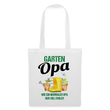 Garten Opa Lustiger Spruch Geschenk Herren - Stoffbeutel - Weiß - Vorne