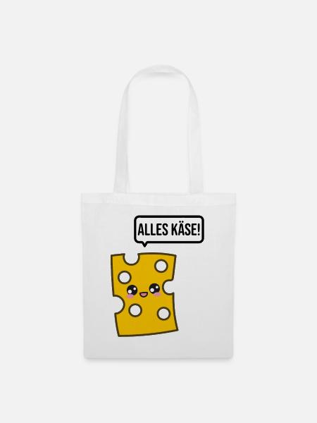 Alles Käse Lustige Geschenkideen - Stoffbeutel - Weiß