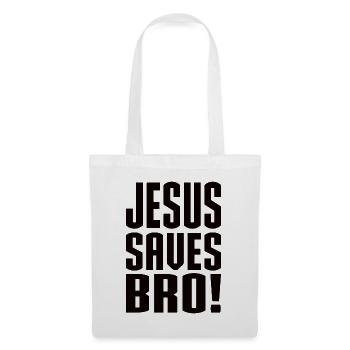 Jésus sauve Bro! - Sac en tissu - blanc - Devant