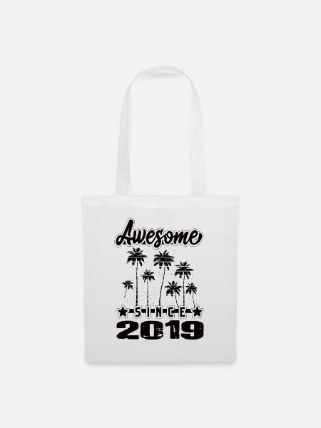 Awesome Since 2019 - Stoffbeutel - Weiß