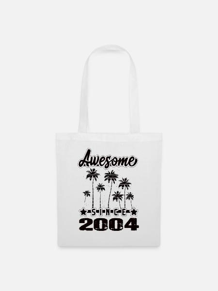 Awesome Since 2004 - Stoffbeutel - Weiß