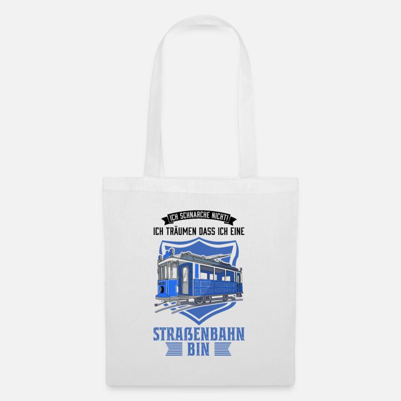 Straßenbahn Geschenk Straßenbahnfahrer Tram S-Bahn - Stoffbeutel - Weiß