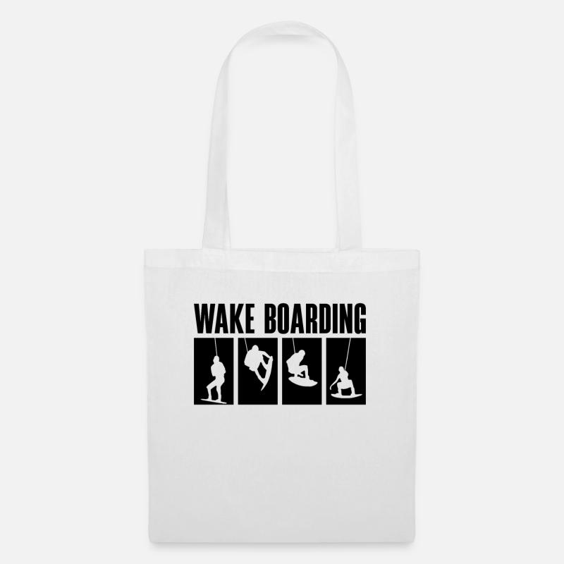 Wakeboard Wakeboarder Wakeboarding Idée Cadeau - Sac en tissu - blanc