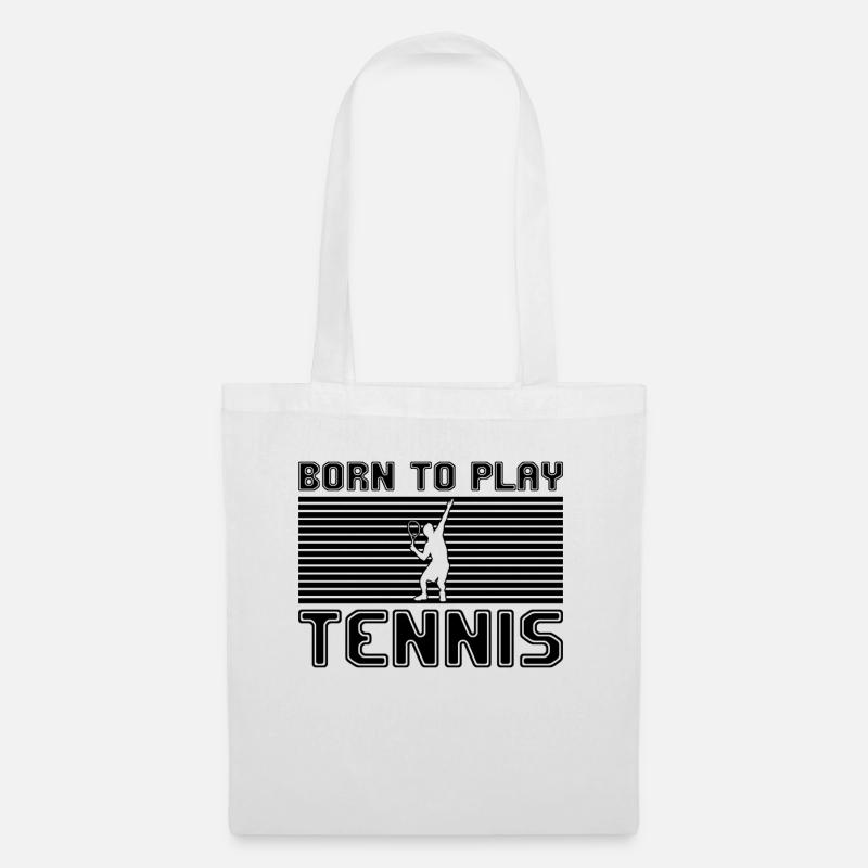 tennis - Stoffbeutel - Weiß